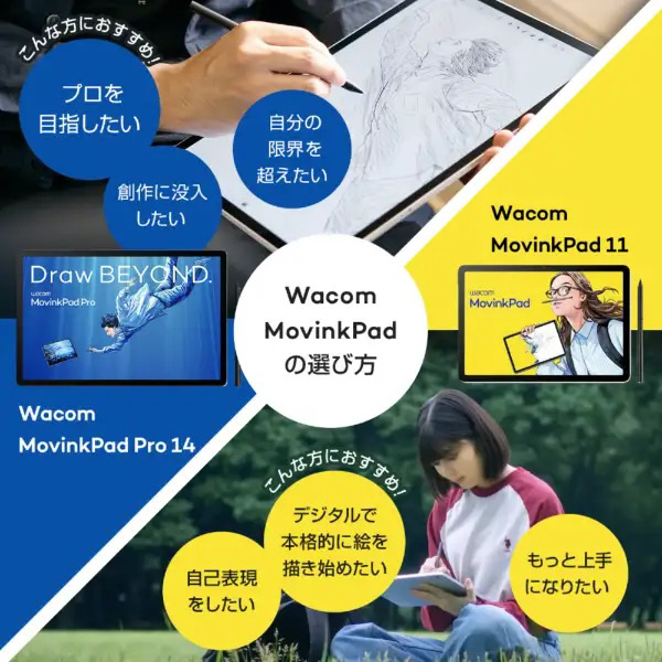 DTHA116CL0Z 液晶ペンタブレット Wacom MovinkPad 11 ライトグレー