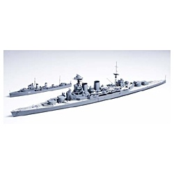 1/700 イギリス海軍巡洋戦艦フッド ＆ E級駆逐艦 北大西洋追撃作戦