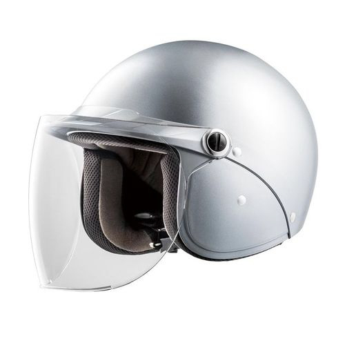 バイクヘルメット ジェットタイプ フリーサイズ SJC シルバー｜の通販