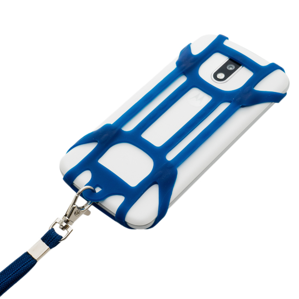 フリーサイズ スマホホルダー＋ストラップ 背面中央カメラ対応タイプ
