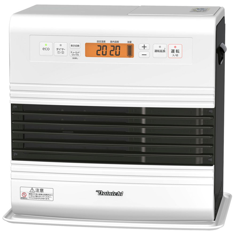 石油ファンヒーター スノーホワイト FW-4722GR-W ［木造12畳まで 