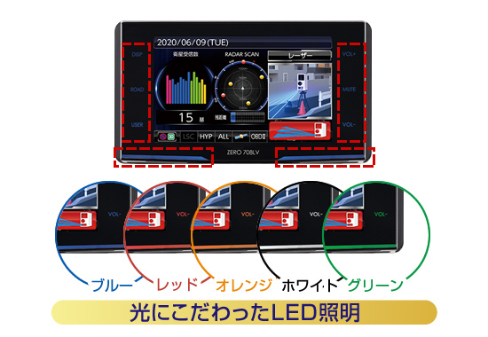 レーザー＆レーダー探知機 ZERO708LV｜の通販はソフマップ[sofmap]