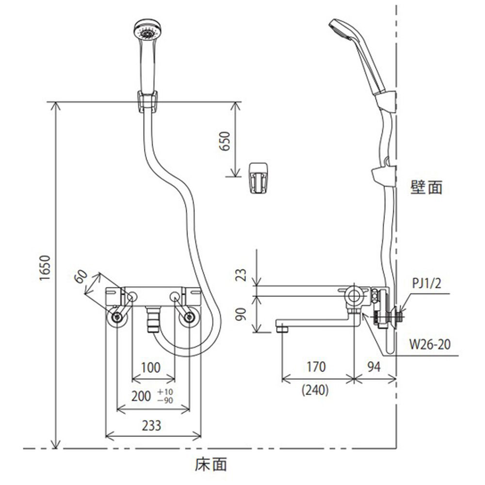 KV KF800WTR2HS サーモシャワー 撥水 寒