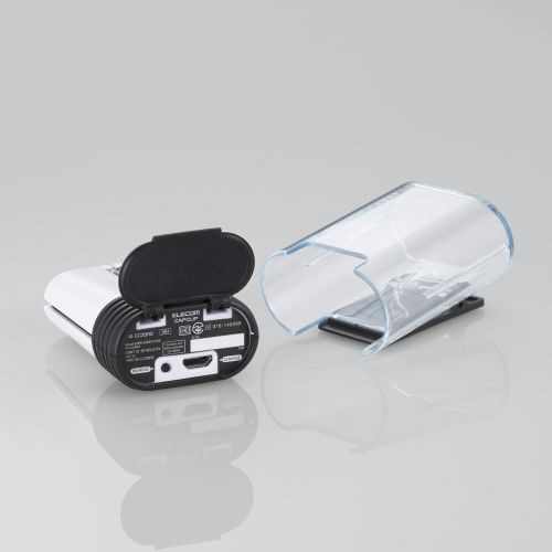 M-CC2BRSWH マウス CAPCLIP ホワイト [光学式 /3ボタン /Bluetooth /無線(ワイヤレス)/PS5対応]_1