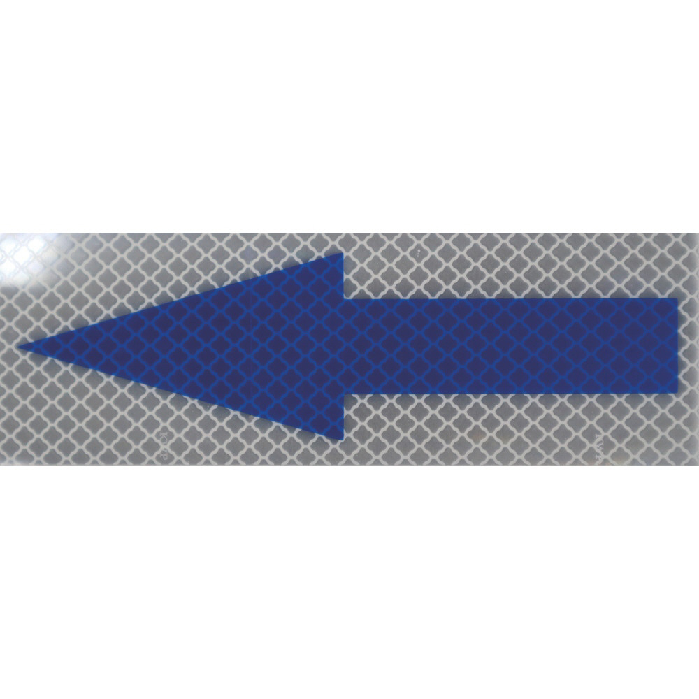 日東エルマテ 反射ステッカー プリズムタイプ ホワイト ５０Ｘ１５０ 青矢印Ｐ１Ｗ P1W50150｜の通販はソフマップ[sofmap]