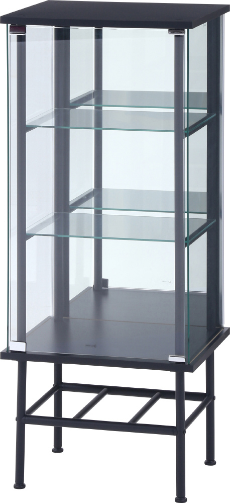 レグラス コレクションケース スタンド 3段 ミラータイプ BK ブラック  