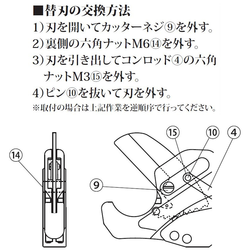 ビクター ビクタープラス ドレンパイプカッター替刃（AC25用） AC25-A