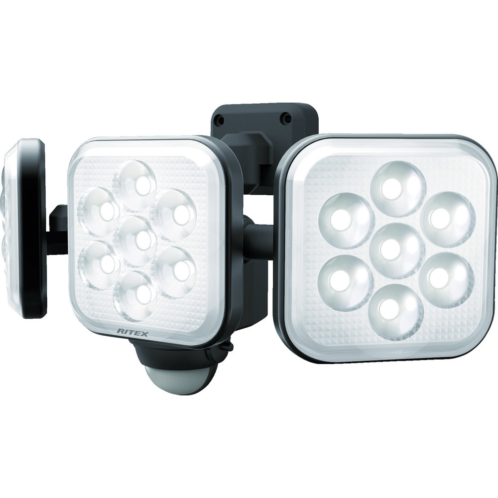 ムサシ 8W×3灯 フリーアーム式LEDセンサーライト LED-AC3024 ライテックス 2250ルーメン LED寿命約40000時間 musashi ムサシ 8W×3灯 フリーアーム式LEDセンサーライト LED-AC3024｜の通販は