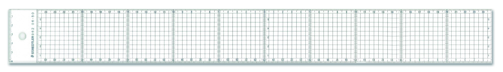 カッティング用方眼直定規 50cm 962 06-50