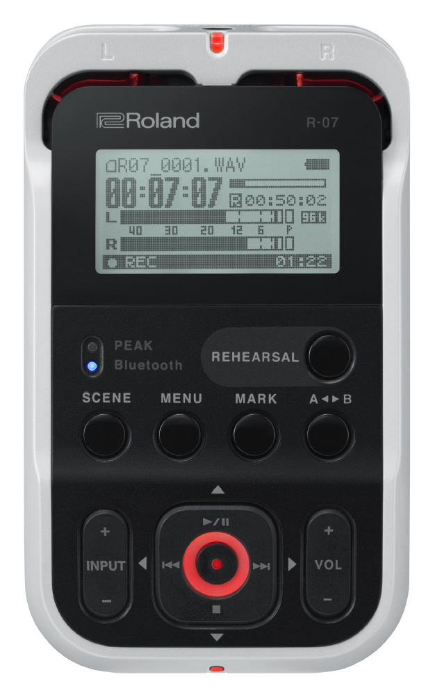 ICレコーダー ホワイト R-07 ［Bluetooth対応 /ハイレゾ対応］|ROLAND
