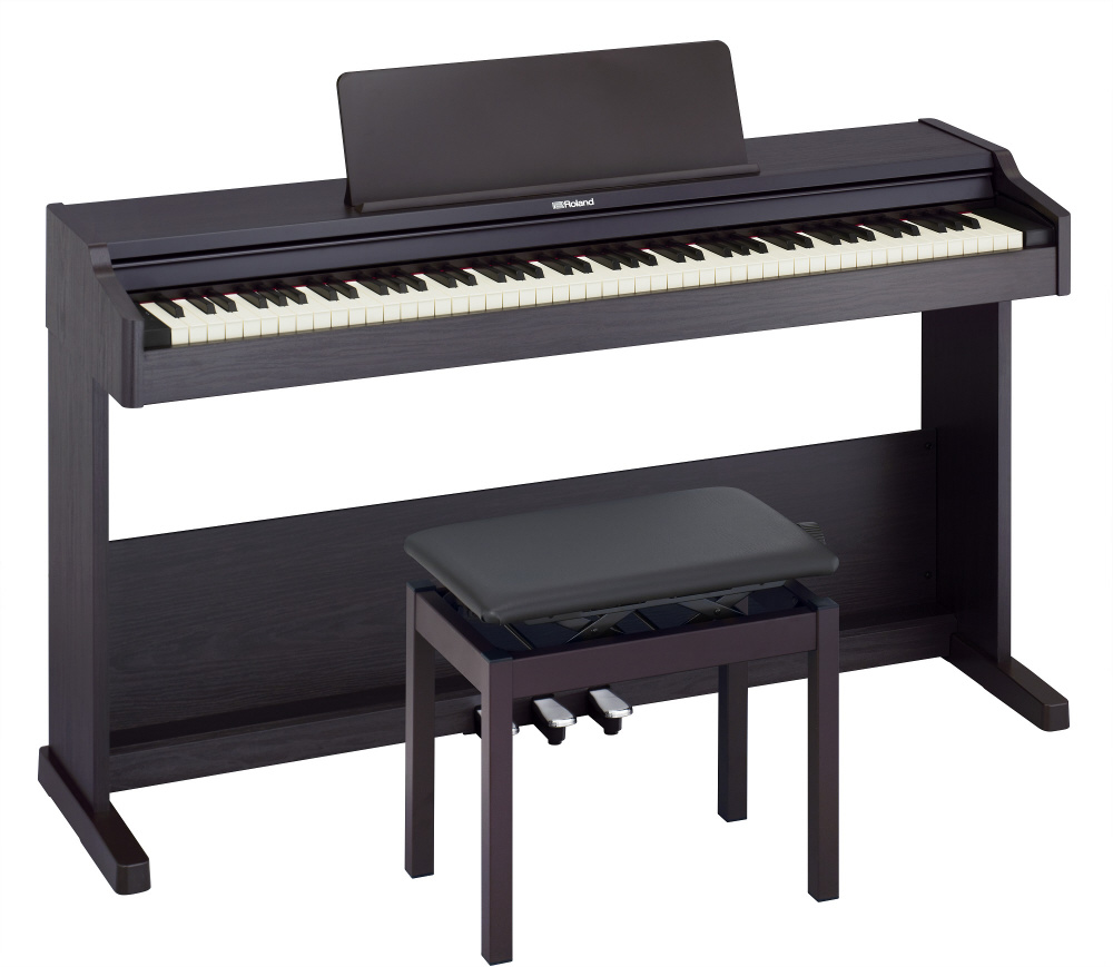 電子ピアノ 88鍵盤 C1 Air BR ブラウン ＋ 高低自在椅子 - 器材