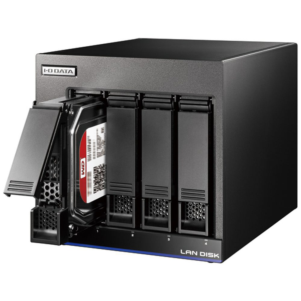 ネットワークHDD（4ドライブ）高性能CPU＆NAS用HDD WD Red搭載 