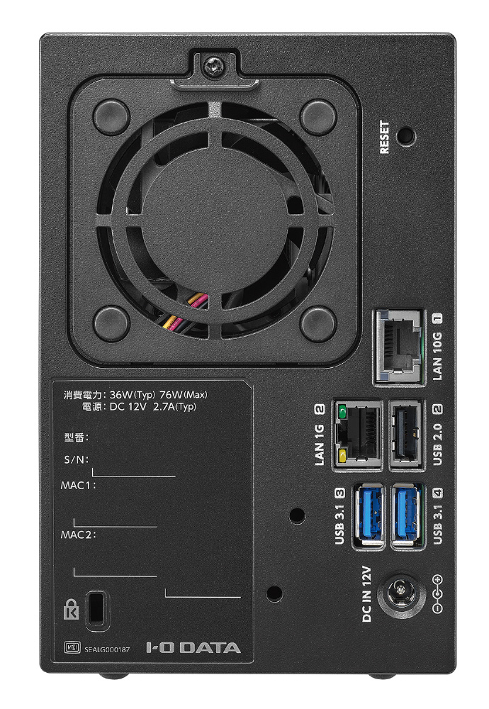 NAS LANディスク IODATA HDL2-AAX8WB 8TB - PC周辺機器