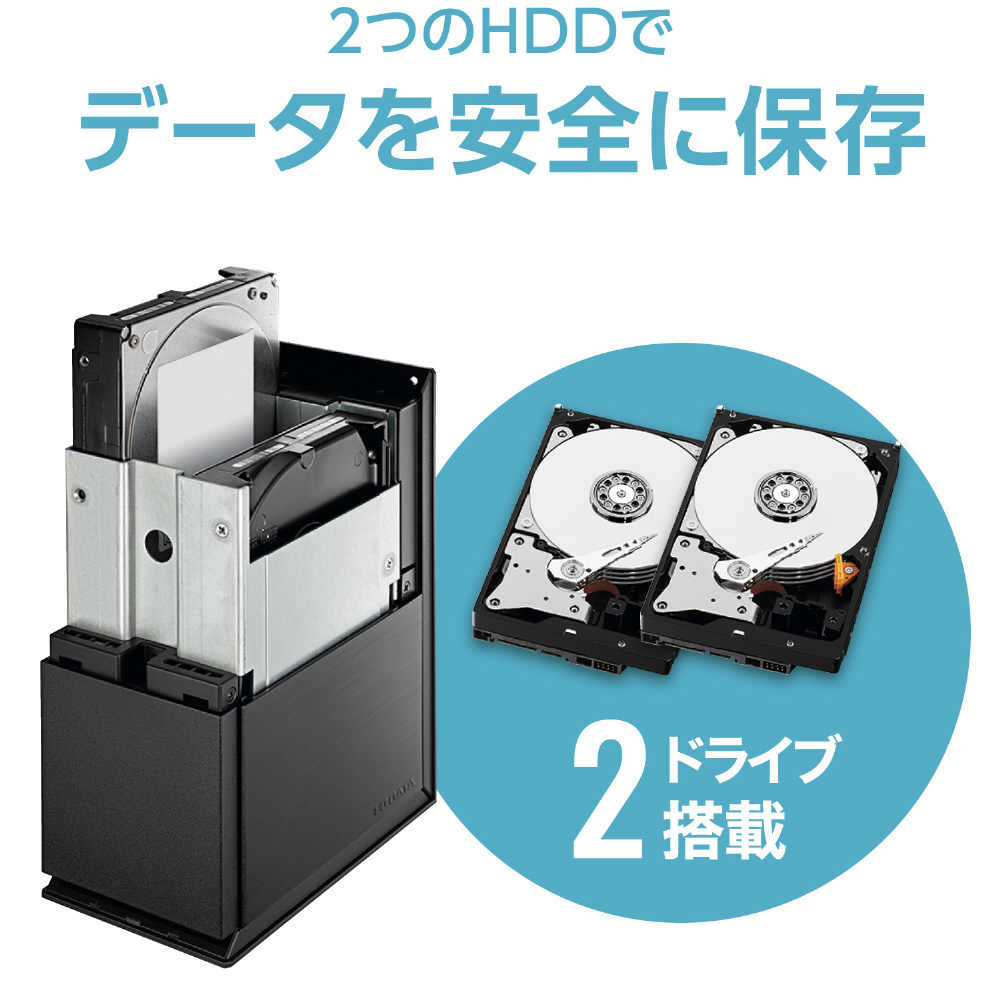 買取】ネットワーク接続HDD（NAS）［2TB搭載 /2ベイ］ LAN DISK（ランディスク） HDL2-TA2|IO DATA(アイオーデータ )の買取価格｜ラクウル