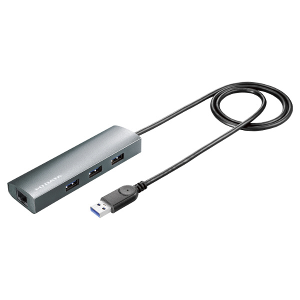 LAN変換アダプタ [USB-A オス→メス LAN /USB-Aｘ3] 1Gbps対応