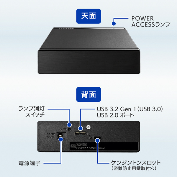 HDD-UTL4K 外付けHDD USB-A接続 家電録画対応(Chrome/Mac/Windows11