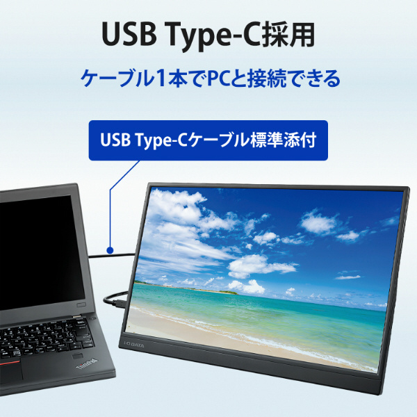 USB-C接続 PCモニター ブラック LCD-YC171DX ［17.3型 /フルHD(1920×1080)  /ワイド］｜の通販はソフマップ[sofmap]