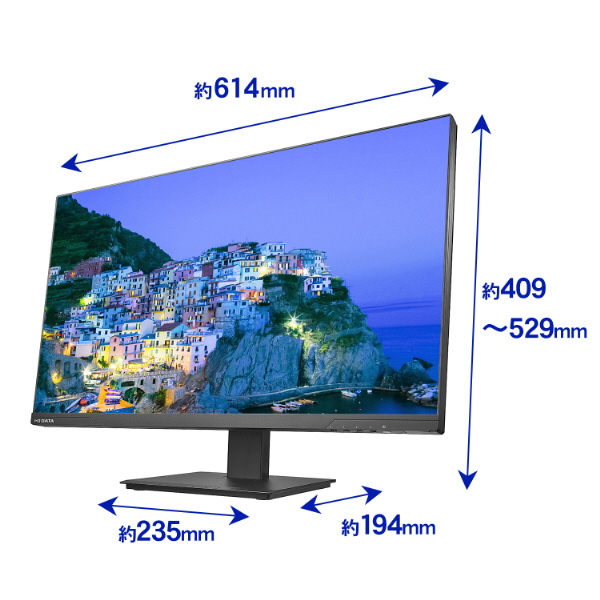 PCモニター Mini LED採用フリースタイルスタンド ブラック LCD-LDQ271JAB ［27型 /WQHD(2560×1440）  /ワイド］｜の通販はソフマップ[sofmap]