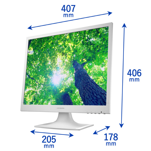 白パソコン　＋　白モニター PCモニター スクエア液晶(5年保証) ホワイト LCD-SAX191DW ［19型