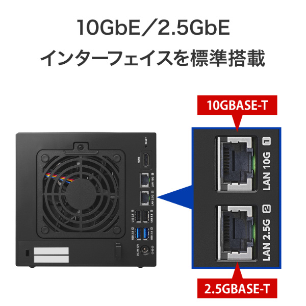 LAN DISK Z [4TB搭載 /4ベイ] 高速CPU搭載 Windows Server IoT 2025