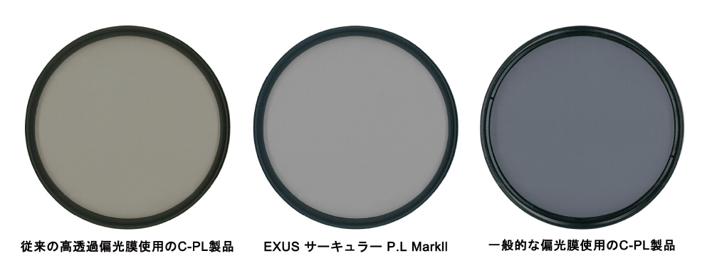 40.5mm EXUS（エグザス） CIRCULAR PL MarkII【円偏光フィルター】｜の