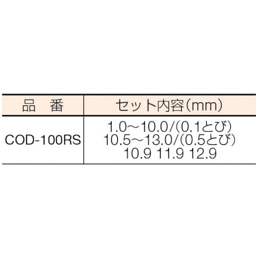 コバルト正宗ドリル 100本組セット COD100RS｜の通販はソフマップ[sofmap]