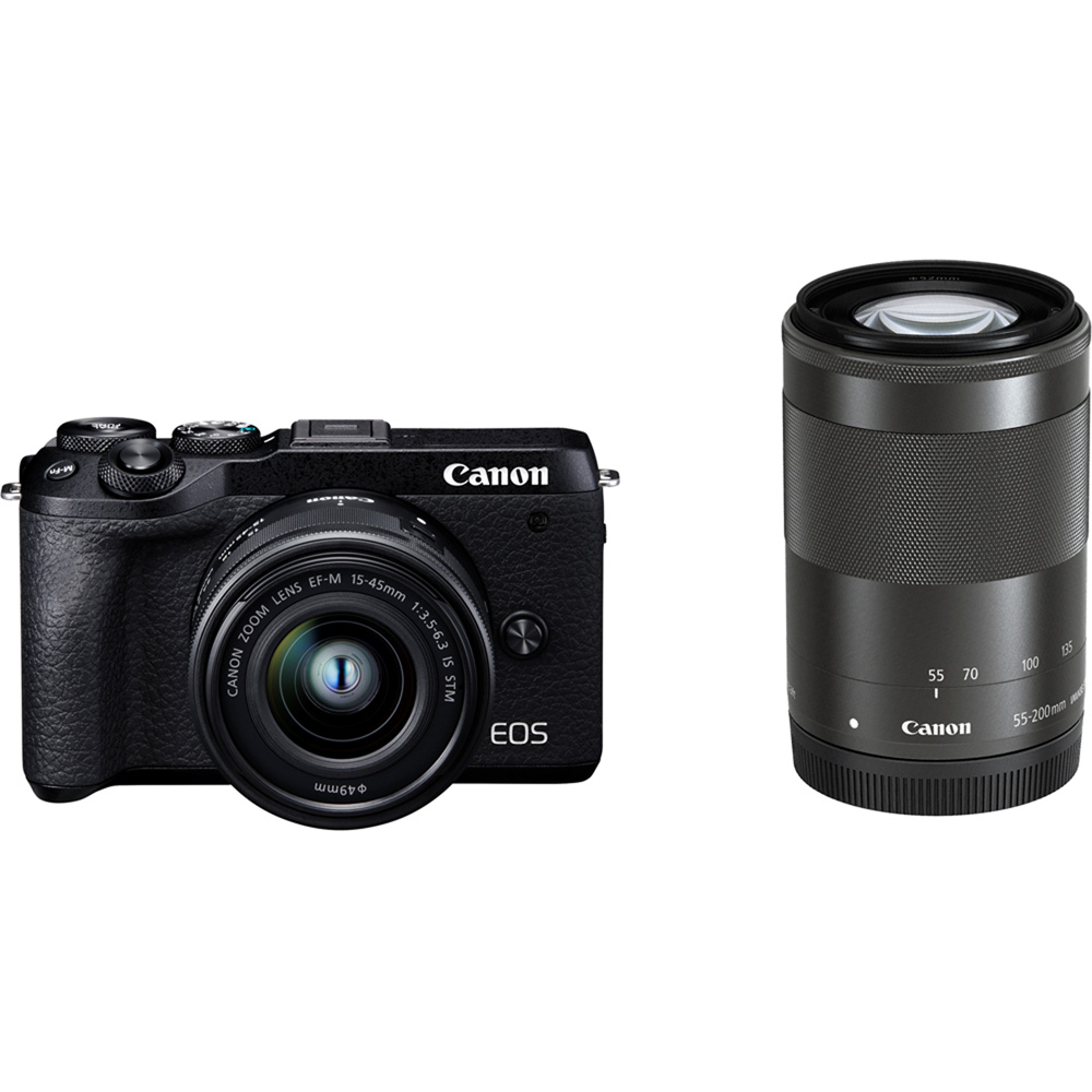 キヤノン　canon eos m6 超美品　カメラ　sdカード付