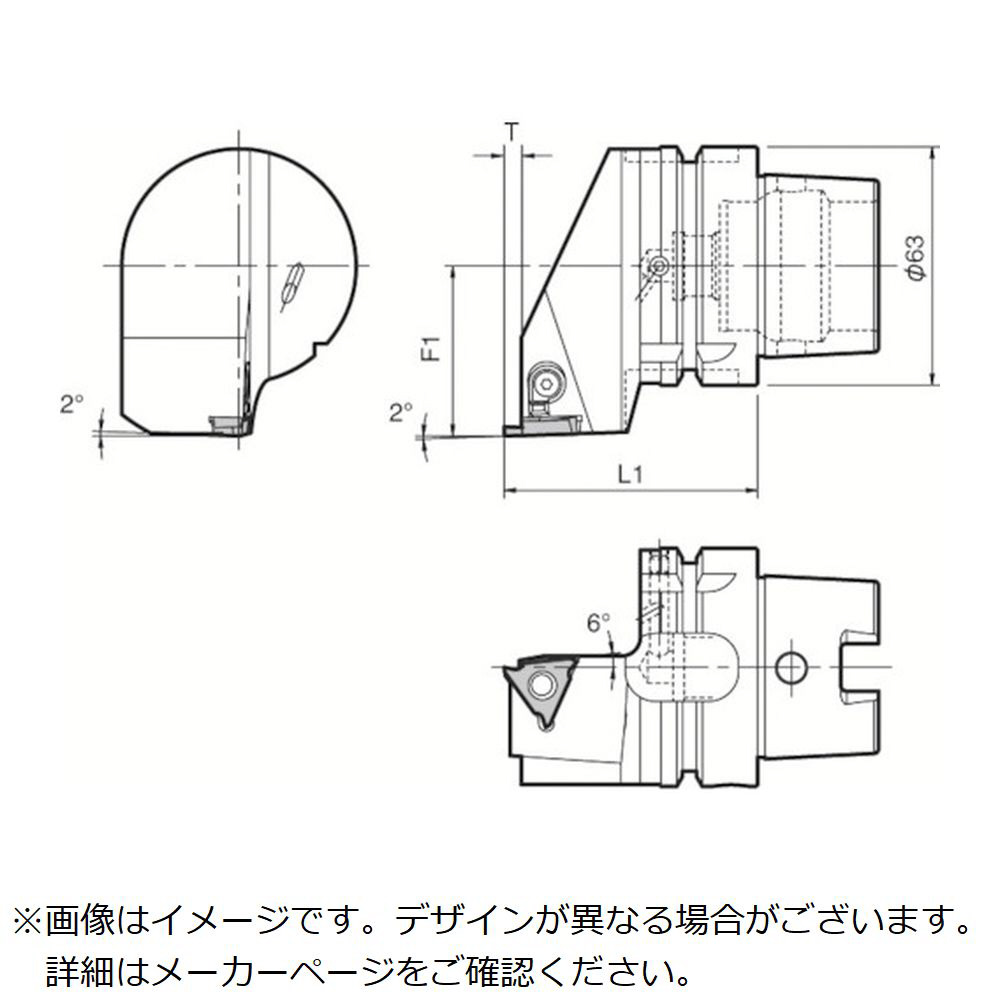 京セラ　複合加工機用旋削工具　外径溝入れ加工用ホルダ　KGBA T63HKGBAL2215