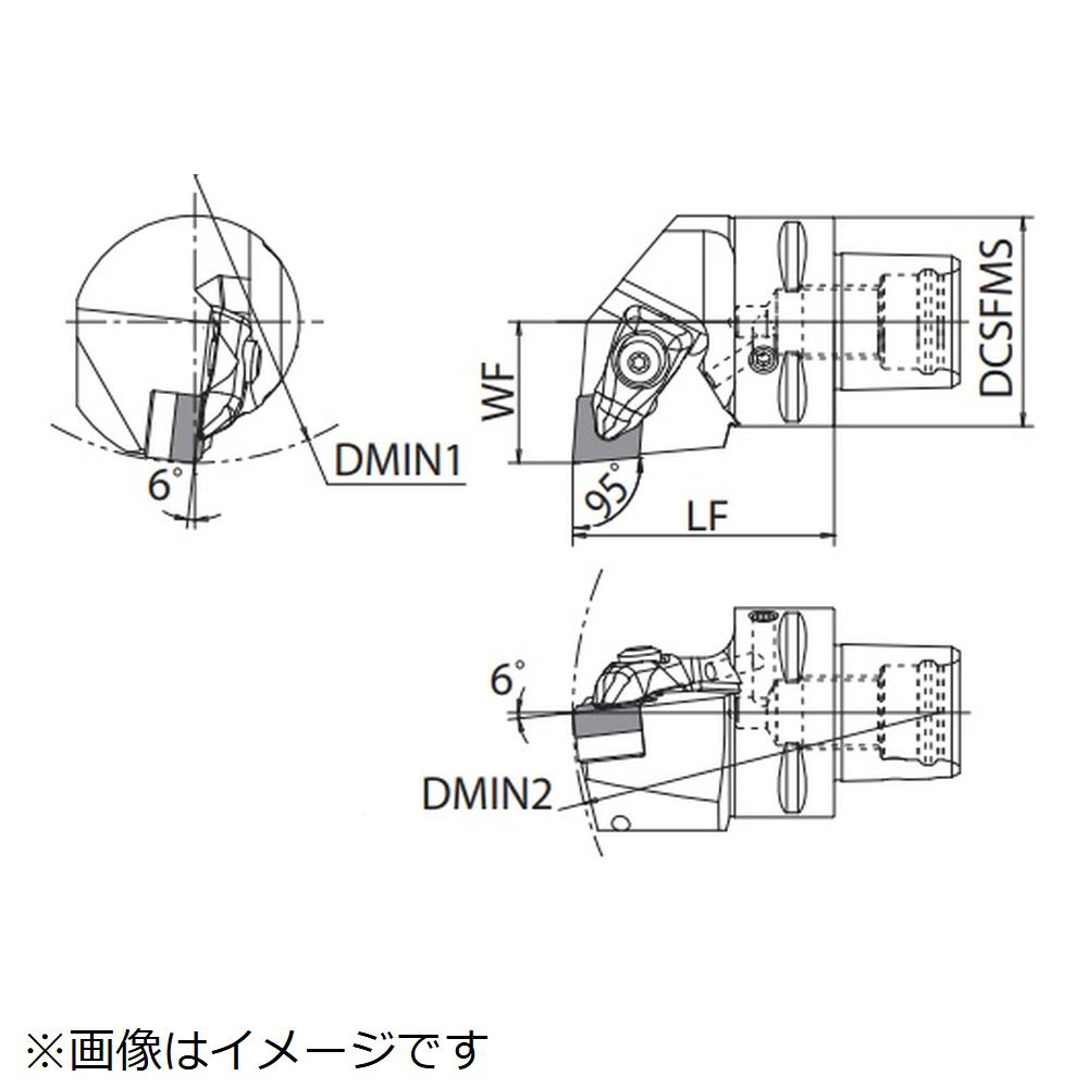 京セラ　旋削用ホルダ ( KPC4-DCLNL27050-12A ) ( K6E04 ) 京セラ KPC4-DCLNL27050-12A 外径・端面加工用ホルダ DCLN ポリゴン