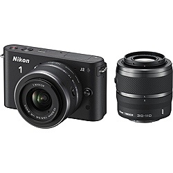 Nikon 1 J2【ダブルズームキット】（ブラック）／デジタル一眼 ［ズームレンズ＋ズームレンズ］|Nikon(ニコン)