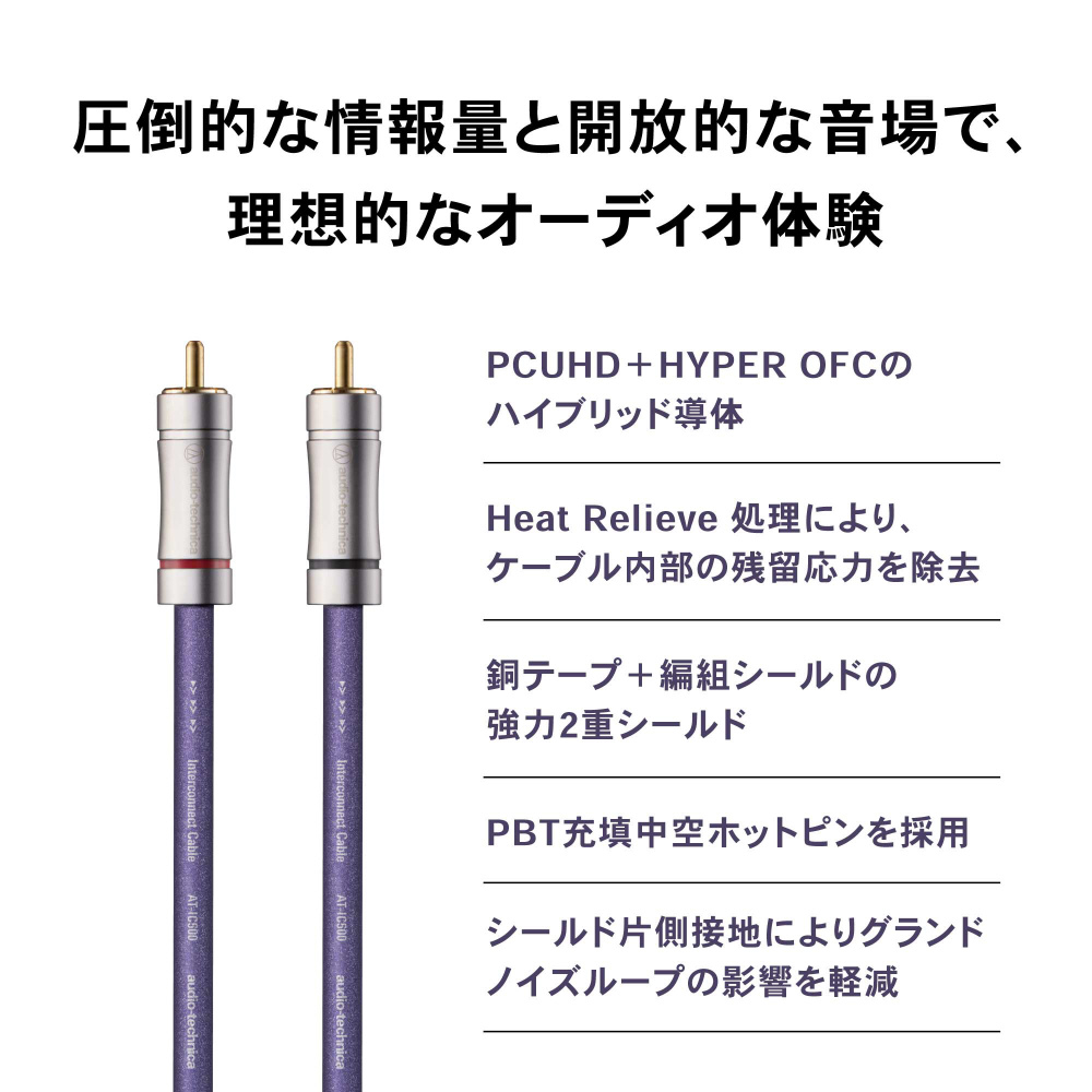 0.7m インターコネクトケーブル AT-IC500R/0.7 ［0.7m］｜の通販は