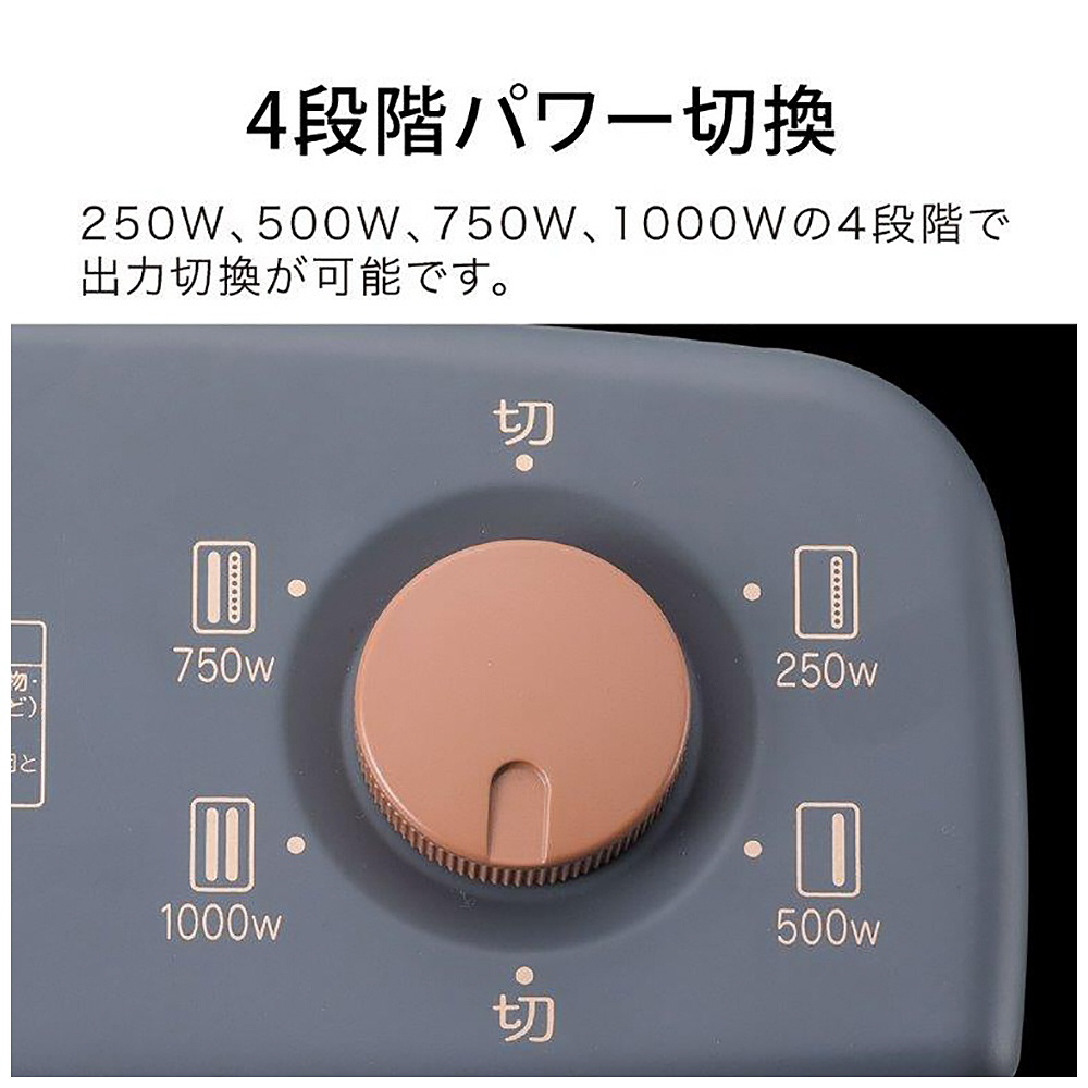 遠赤グラファイトヒーター ダークグレー AEH-G100C-HD