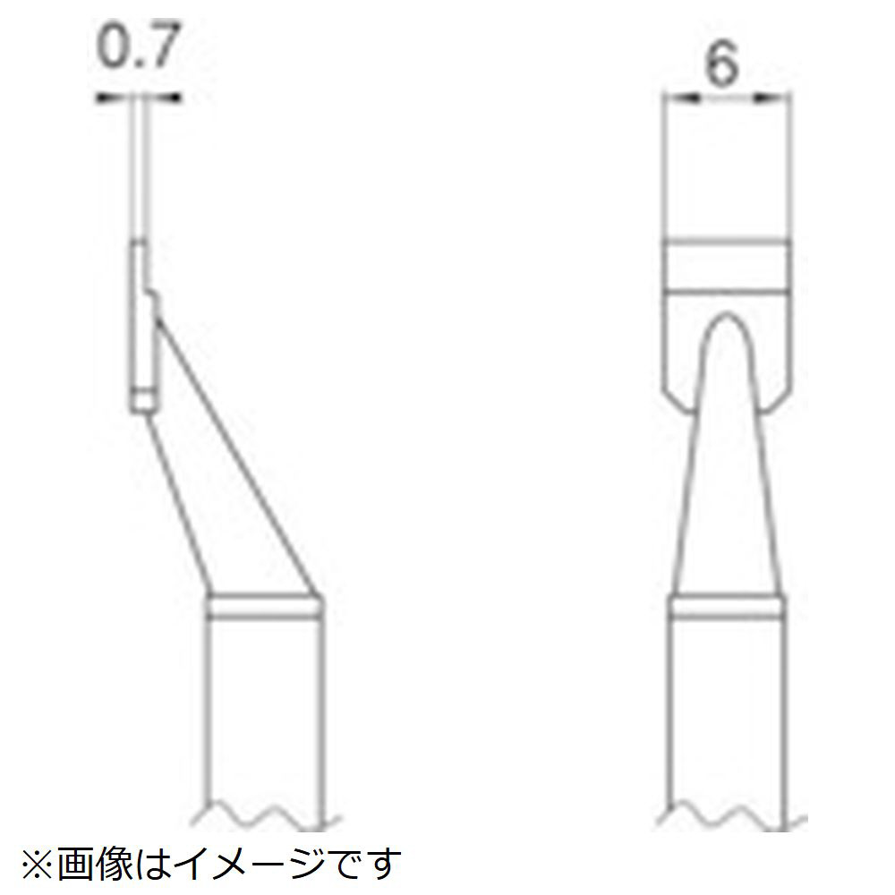 T8-1013 白光 こて先 CHIP 3L型2本入り