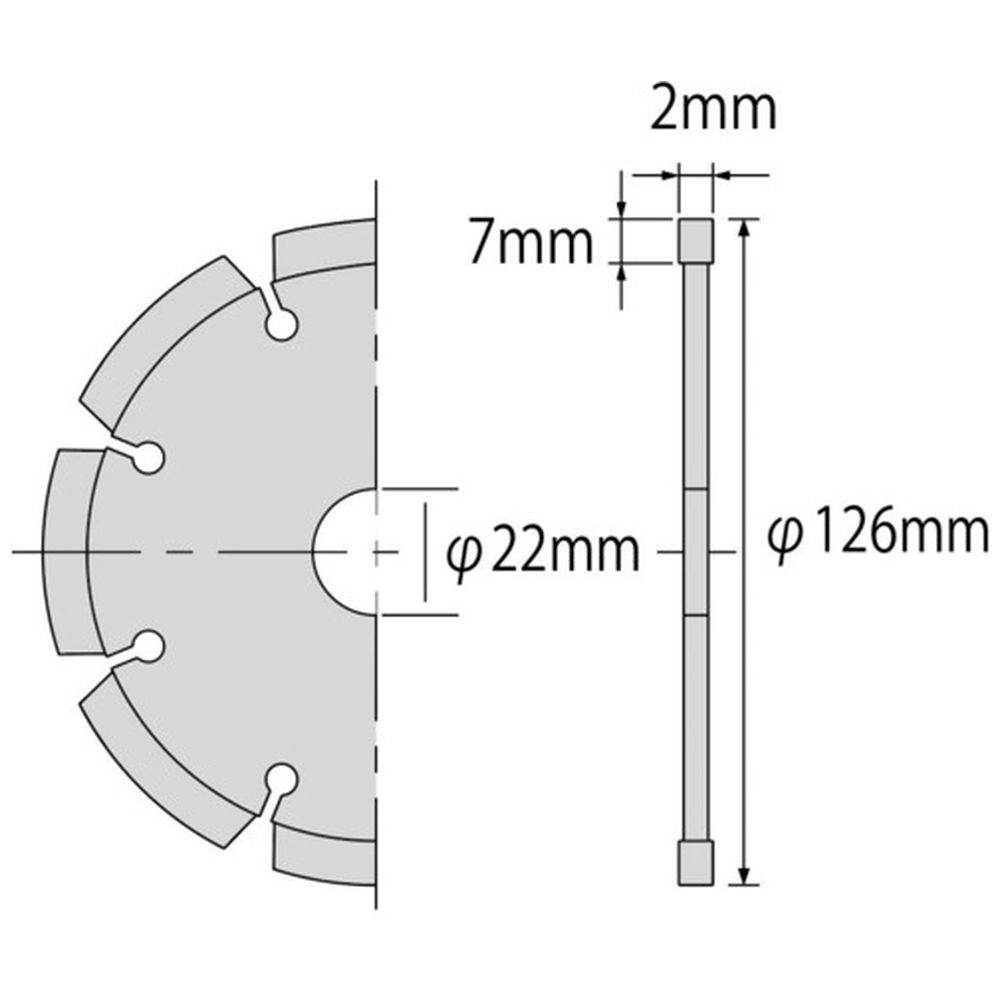 SL125A エビ ダイヤモンドホイール NEWレーザー(乾式) 126mm｜の通販は