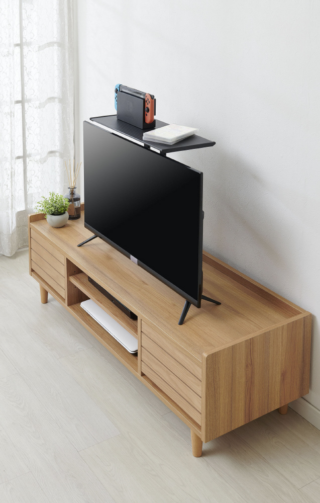 テレビ上ラック スリム(45cmタイプ) ブラック TV-S45｜の通販は