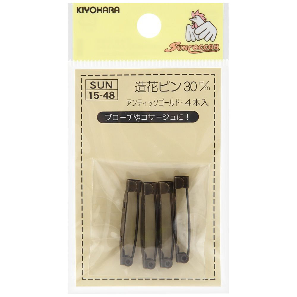 アイ・エス カーペットピン 針長30mm [クリア 透明] 48個入り ILCH-01T