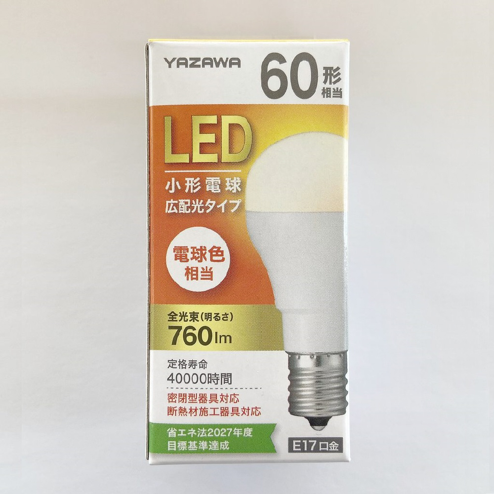 ミニクリプトン60形E17LED電球色1P LDA6LGE17ST 密閉器具対対応