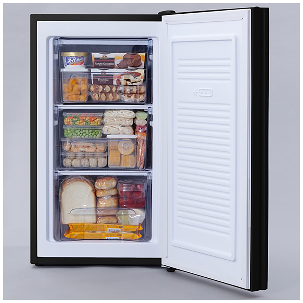 生活家電 冷蔵庫 冷凍庫 ブラック KUGD-6B-B ［1ドア /右開きタイプ /60L］