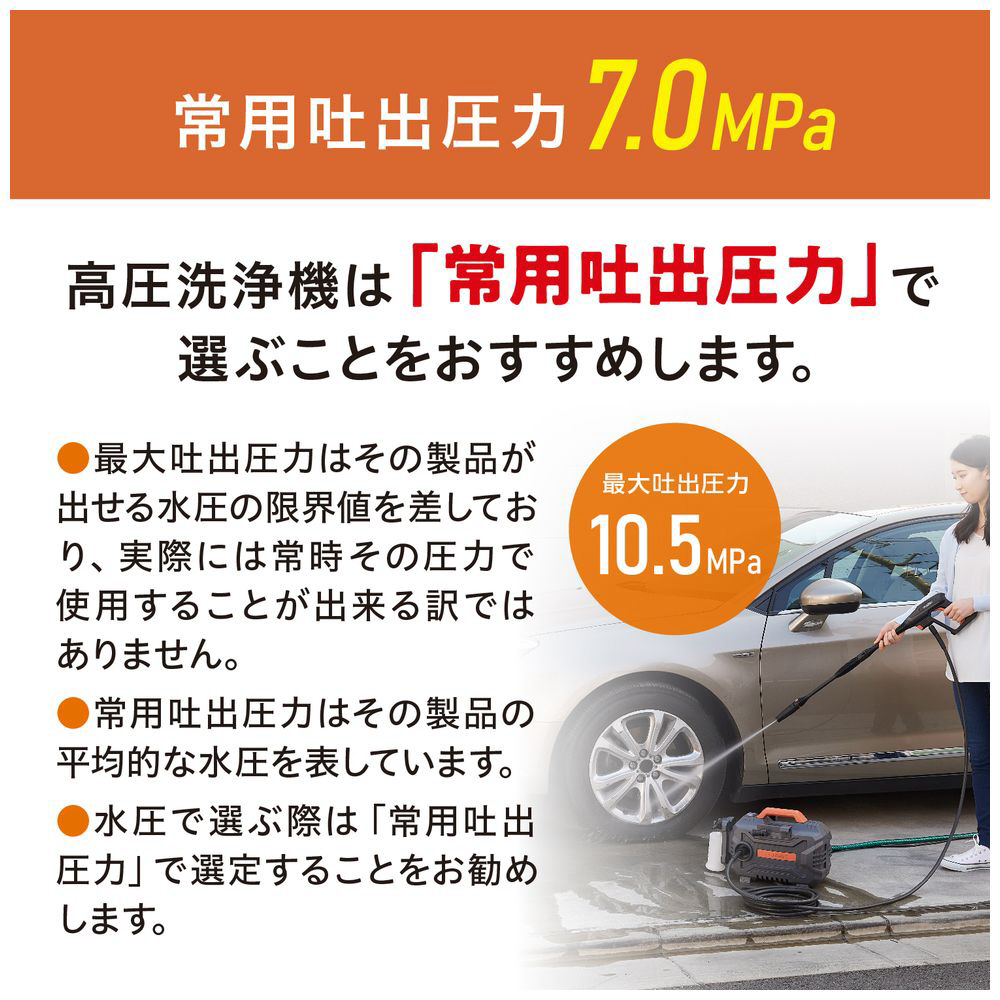 アイリスオーヤマ 高圧洗浄機 FBN-502-D 最大吐出圧力10.5MPa 生活用品