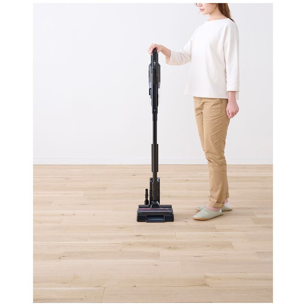 掃除機 充電式サイクロンスティッククリーナー SCD-R1P-B モップ付き