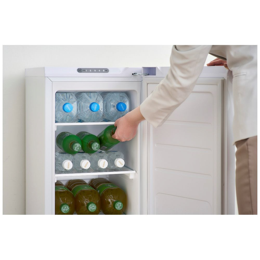 スリム冷蔵庫 ホワイト IRSN-8A-W ［幅約35.6cm /80L /1ドア /右開き