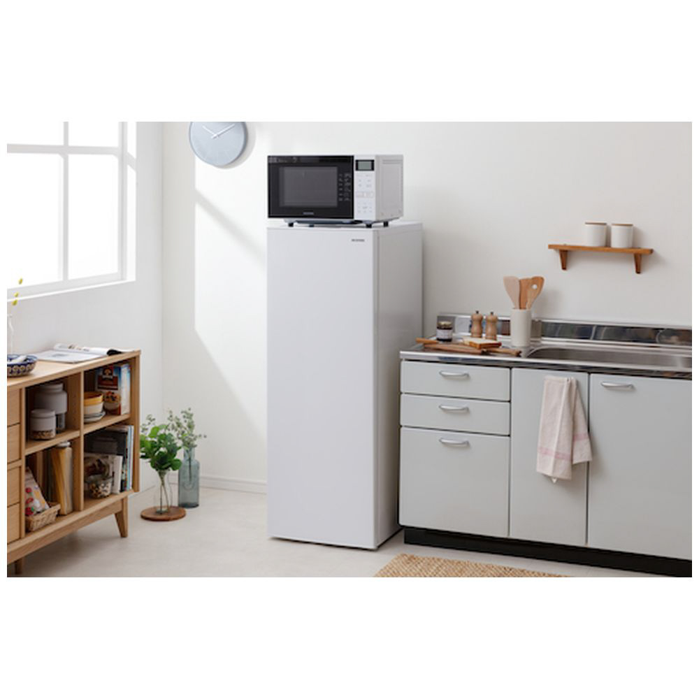 【やや使用感あり】アイリスオーヤマ　ノンフロン冷凍庫　IUSN-14B-W　H アイリスオーヤマ IUSN-14B-W ホワイト [冷凍庫 (142L・右開き