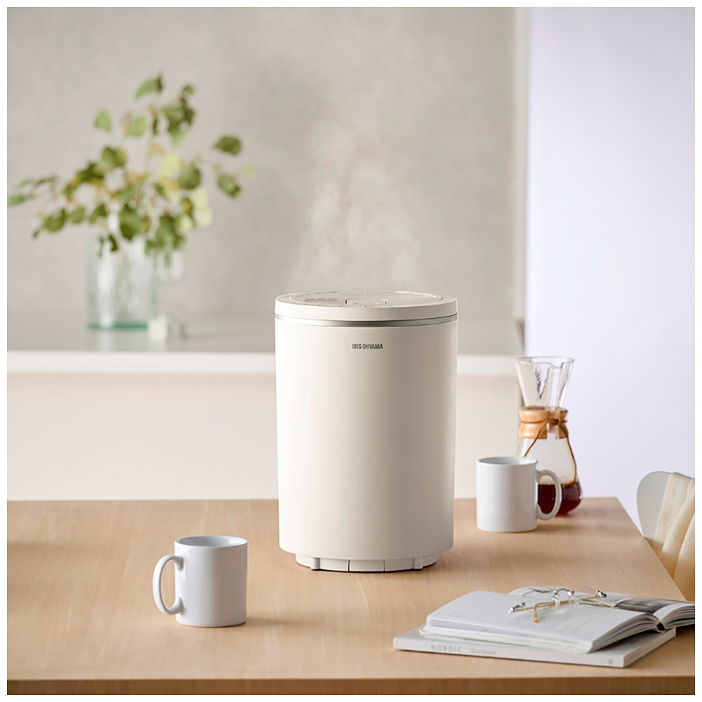 アイリスオーヤマ　スチーム加湿器　モカベージュ スチーム式加湿器 モカ KHM-MHU401-C ［スチーム式］｜の通販は