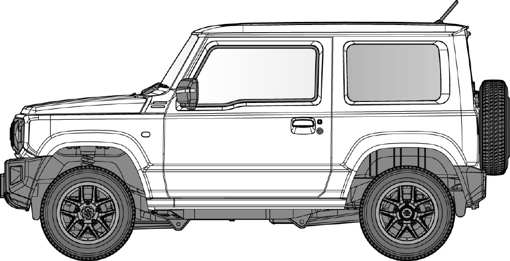 1/24 車NEXTシリーズ 17 EX-2 スズキジムニーJB64（JAFカラー