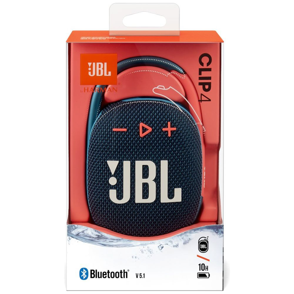 ブルートゥース スピーカー ブルーピンク JBLCLIP4BLUP ［防水 /Bluetooth対応 /Wi-Fi非対応］