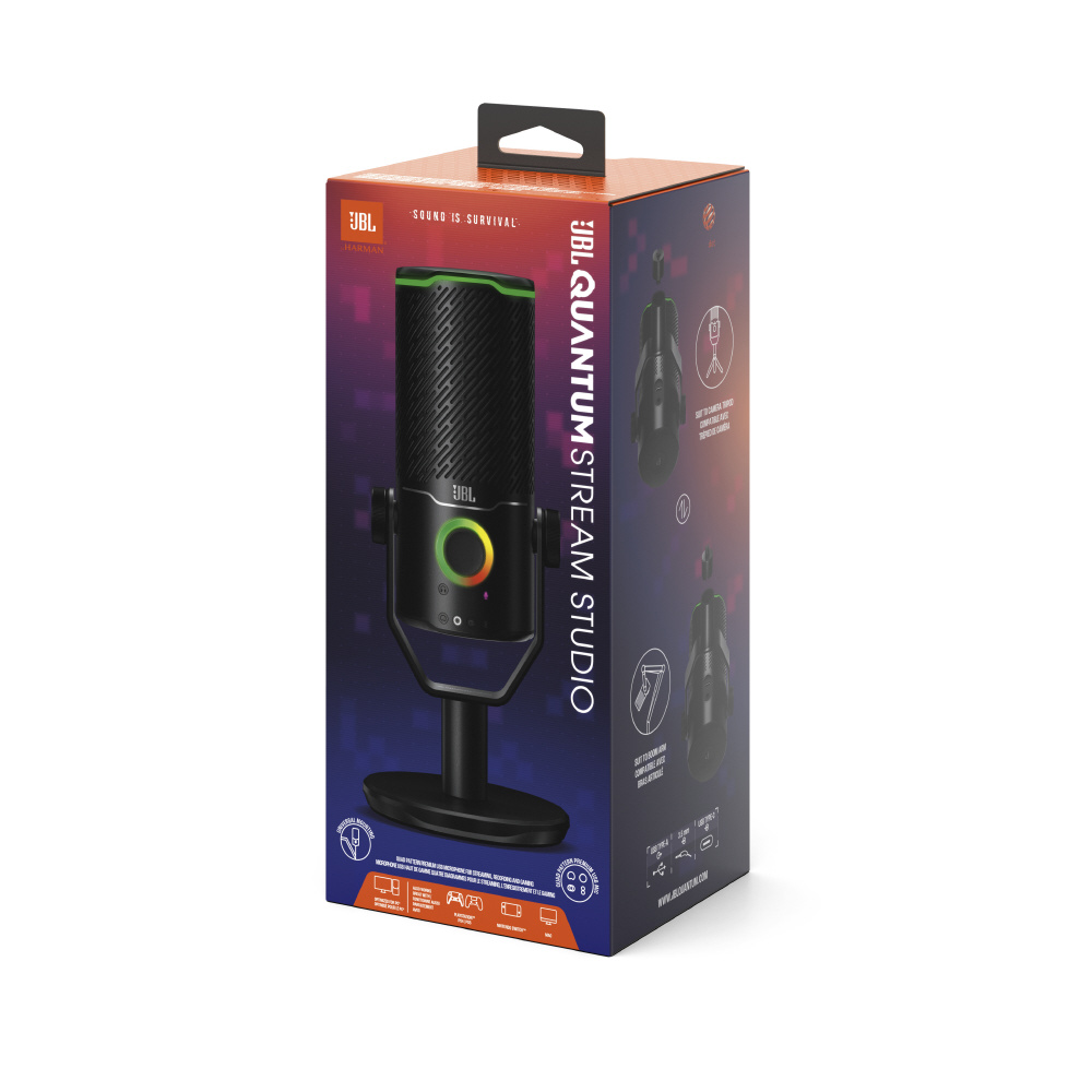 【中古美品】JBL Quantum Stream マイク ブラック JBL Quantum STREAM JBLQSTREAMBLK [ブラック]｜パソコン