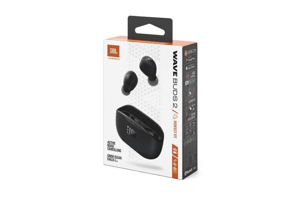 完全ワイヤレスイヤホン JBL ブラック JBLWBUDS2BLK