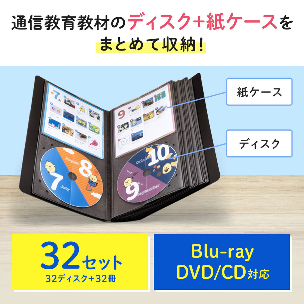 32枚収納 Blu Ray Dvd Cd用 Cdジャケット収納対応ディスクファイルケース 32冊収納 ブラック Fcd Flbd32bbk の通販はソフマップ Sofmap