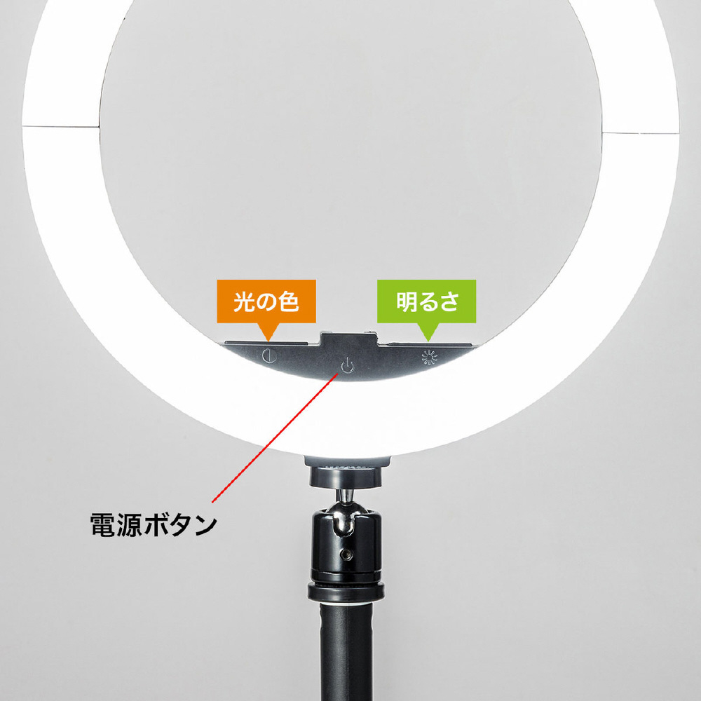ウェブカメラ用 LEDライト付きスタンド（テレワーク） CMS-STN2BK｜の通販はソフマップ[sofmap]