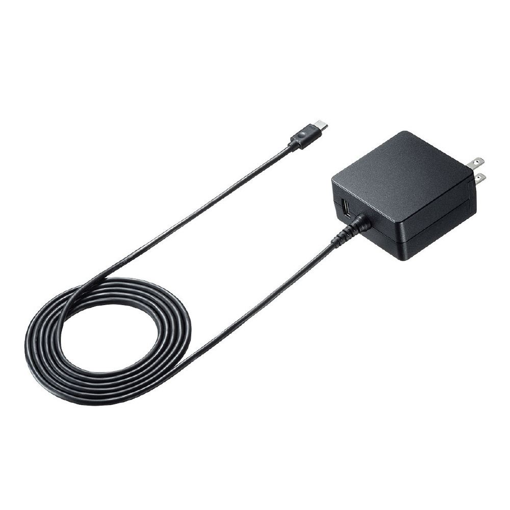 ACA-PD65BK USB Power Delivery対応 AC充電器 [PD60W・TypeCケーブル一